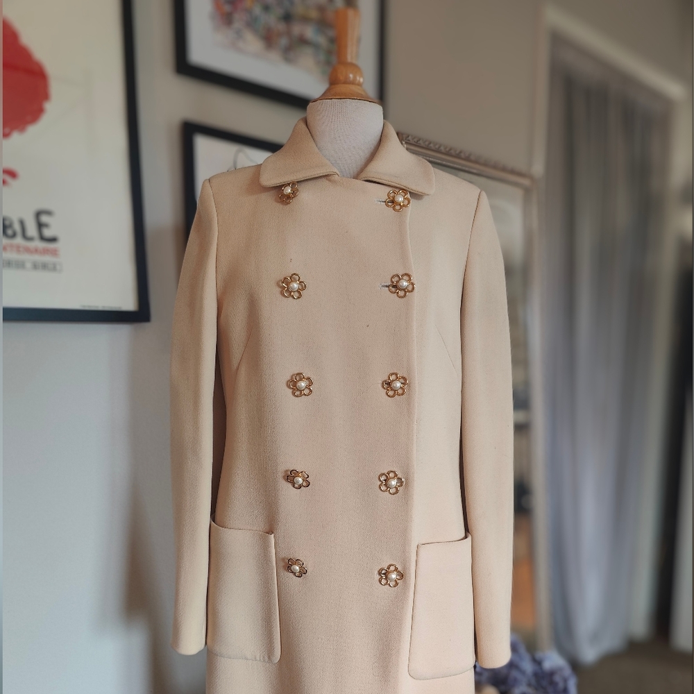 Fancy Cream Heavy and Warm Coat